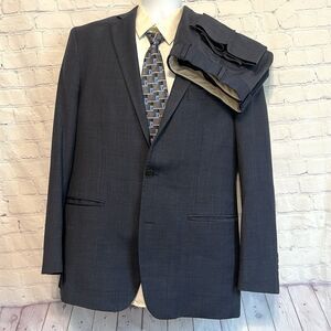 Brooks Brothers Explorer Regent Fit Blazer Jacket Size 42L w/ Size 38 Pants Blue